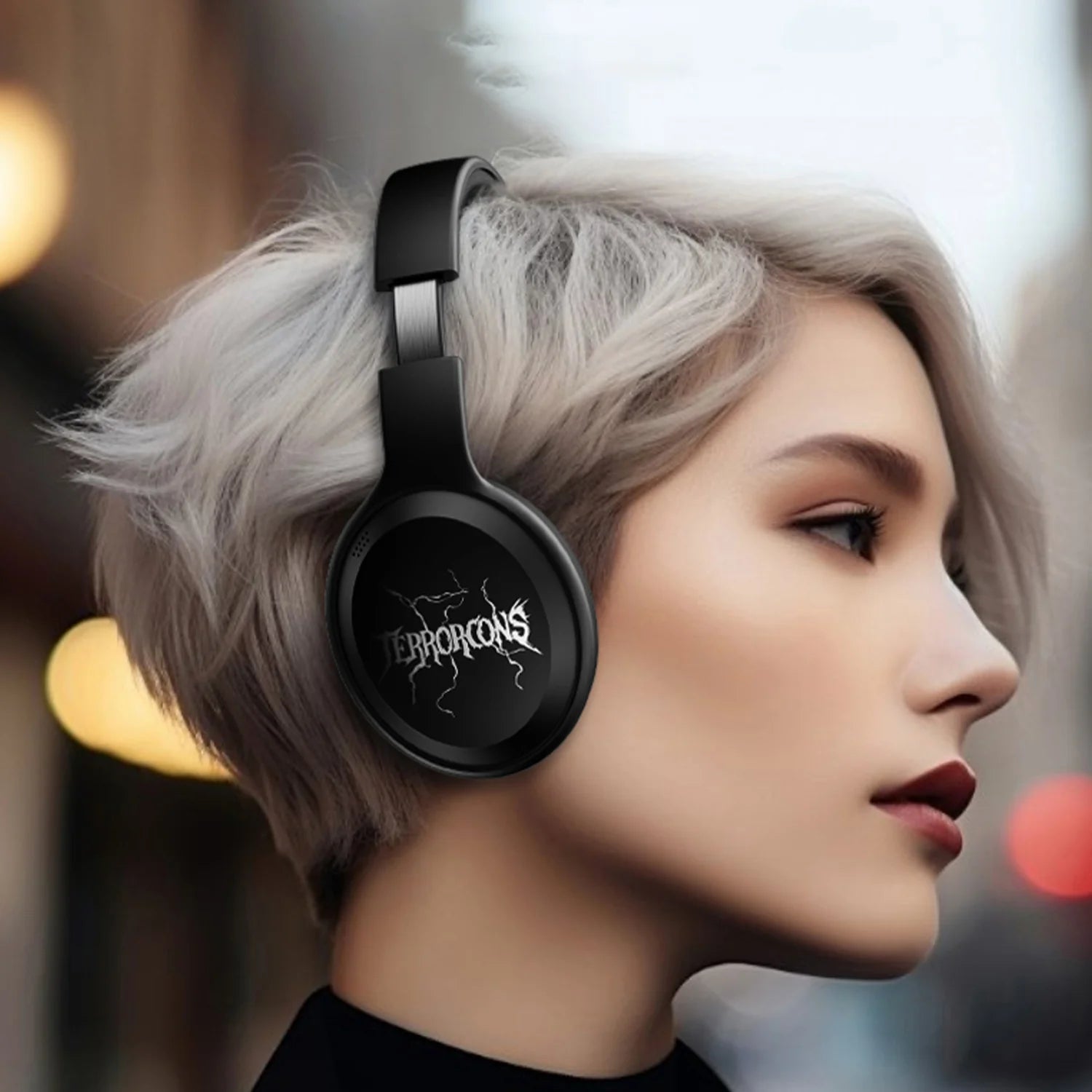 TRANSFORMERS TF-G06 Bluetooth Headset - Black-TF-G06BK