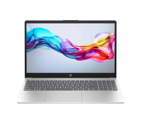 كمبيوتر محمول HP 15-fd1003ne - B13Y7EA - معالج Intel® Core™ Ultra 5 125H - ذاكرة وصول عشوائي (RAM) سعة 16 جيجابايت DDR5-5600 - قرص SSD سعة 512 جيجابايت - شاشة FHD مقاس 15.6 بوصة - نظام التشغيل Windows 11 Home 