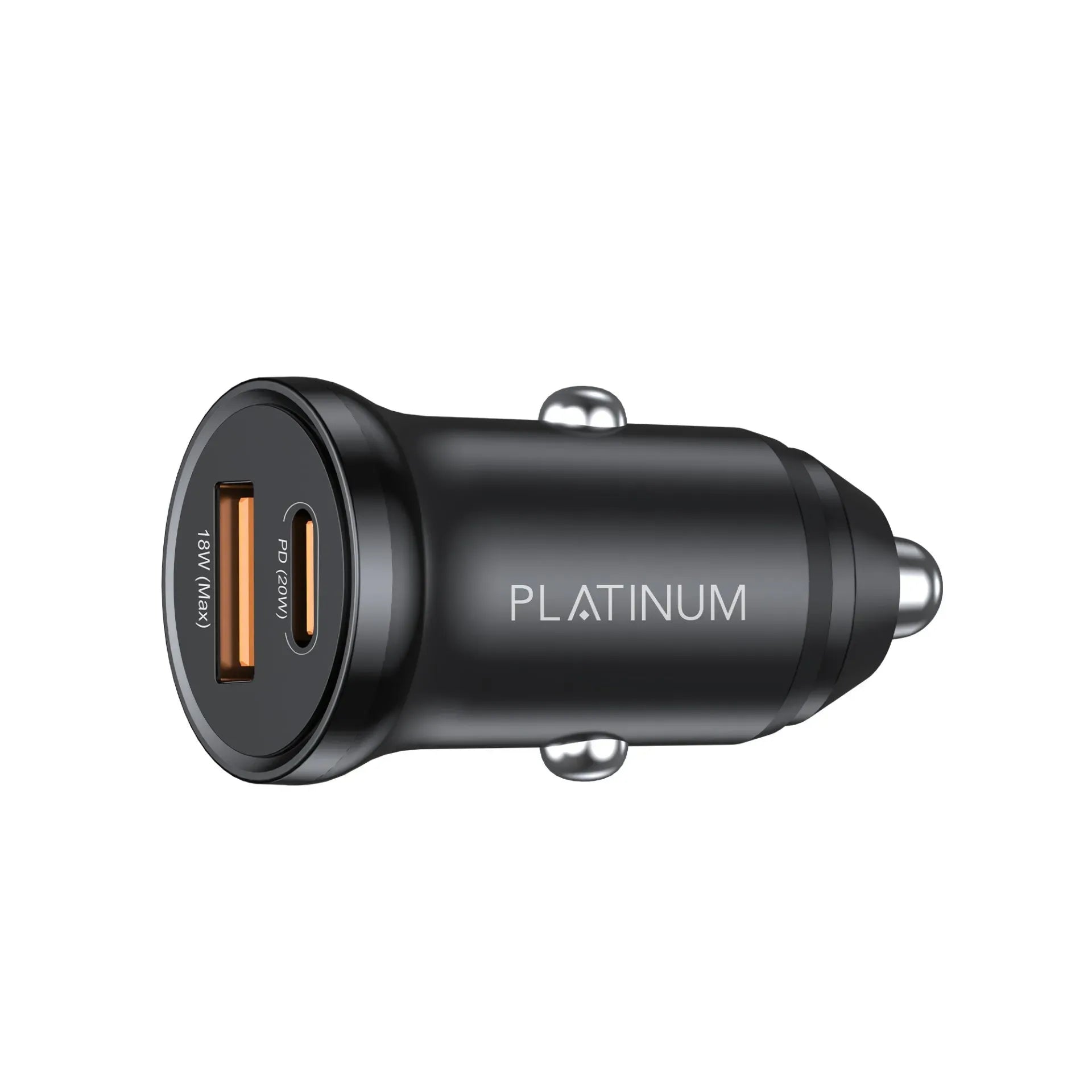 Platinum Vital Series Mini Car Charger Pd 30W + Qc - Black - P-Clapd30Minbk