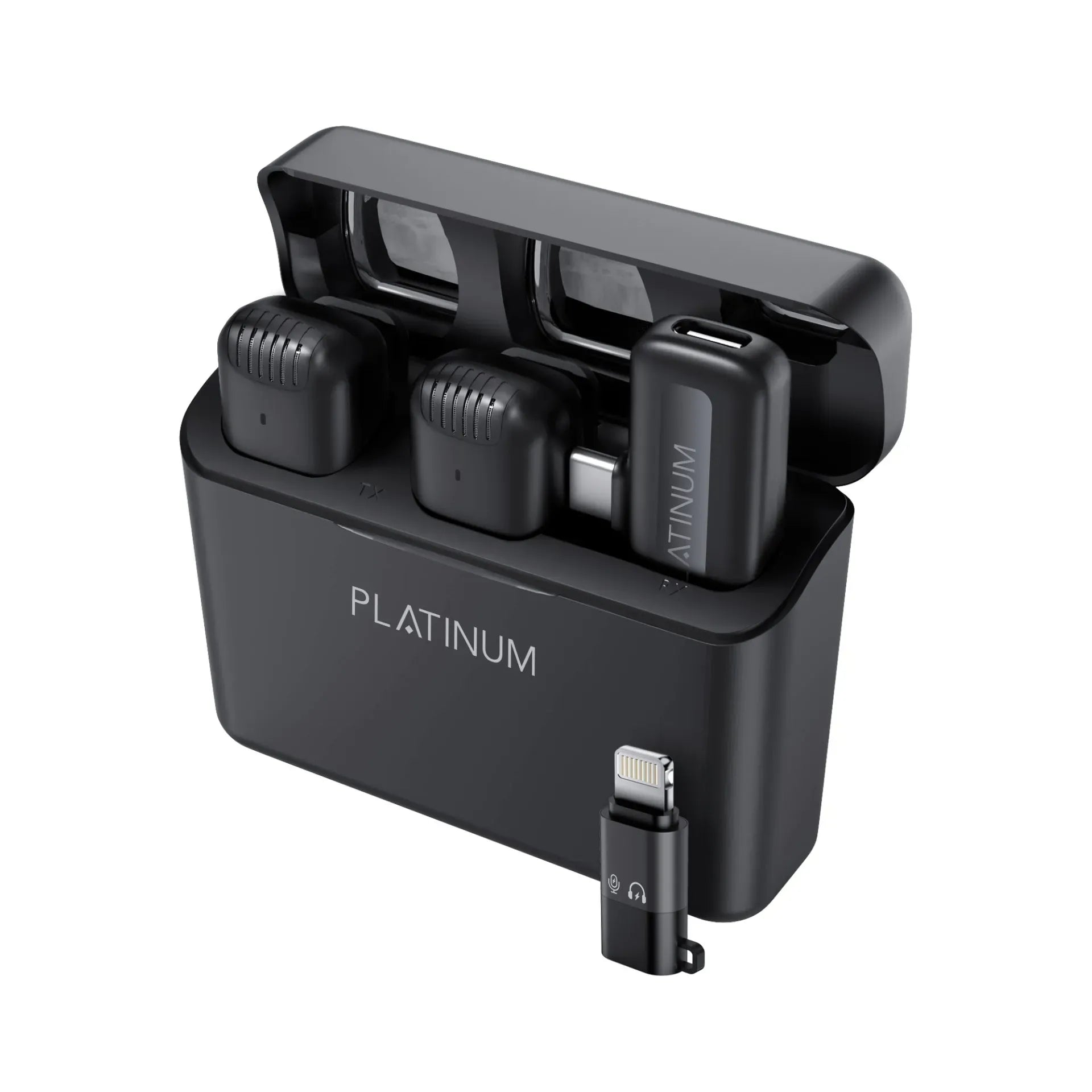 Platinum Vital series wireless Laveller Microphones-Black