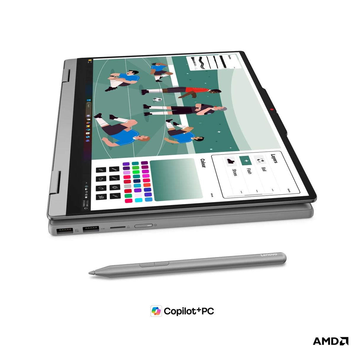 Lenovo IdeaPad 5 2-in-1 14AHP11 -AMD Ryzen 7 - 16GB RAM - 512GB SSD - 14 inches WUXGA OLED 600nits Touch- Windows 11 Home - 1 Year Warranty - 83UJ000CAX