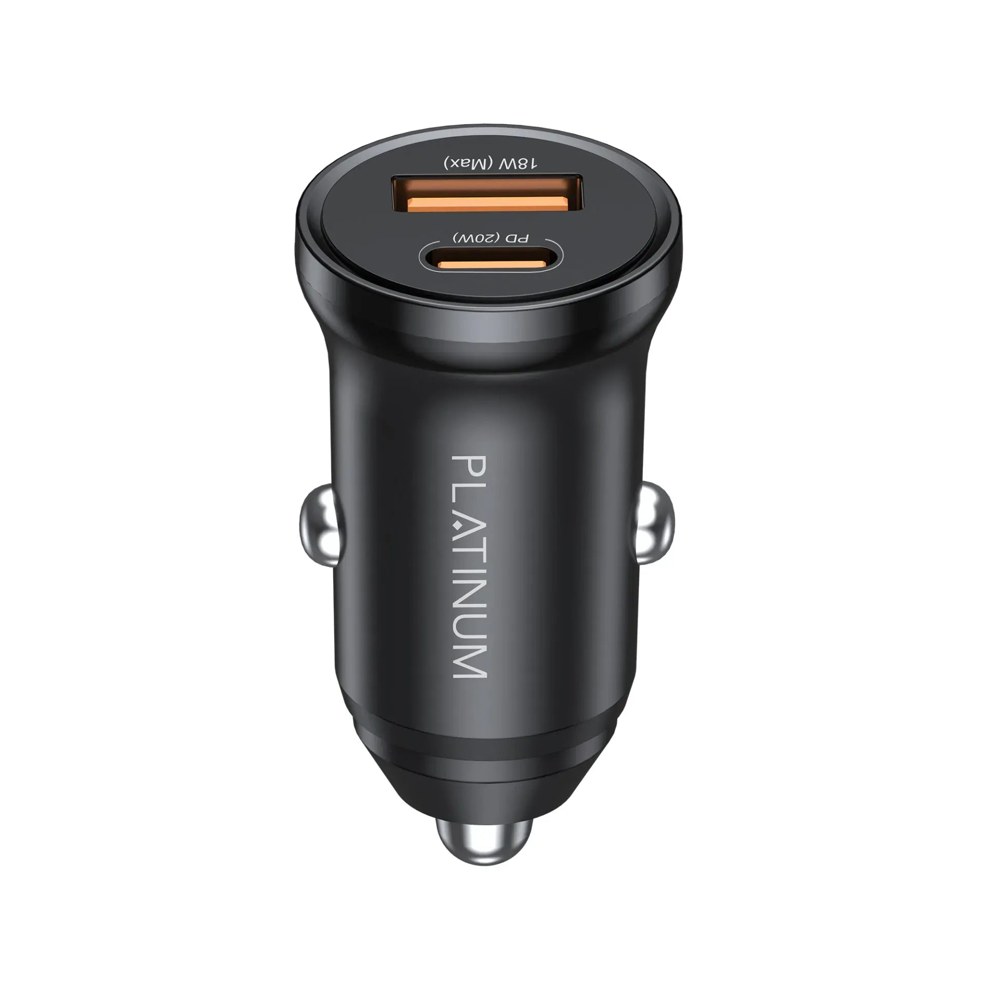 Platinum Vital Series Mini Car Charger Pd 30W + Qc - Black - P-Clapd30Minbk