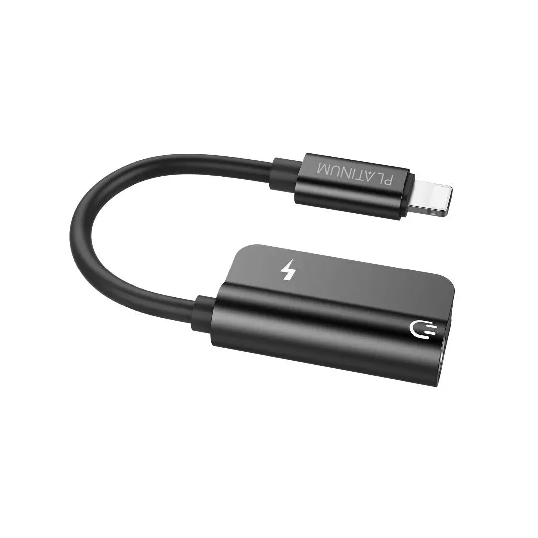 Platinum VITAL Series OTG Lightning to Lightning + 3.5mm - Black - P-OTGVTLAXBK