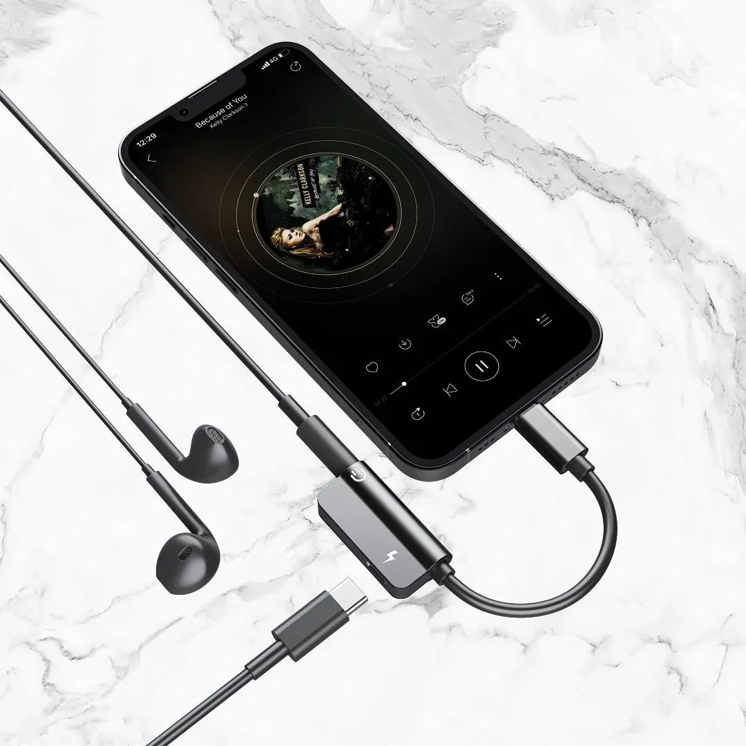 Platinum VITAL Series OTG Lightning to Lightning + 3.5mm - Black - P-OTGVTLAXBK