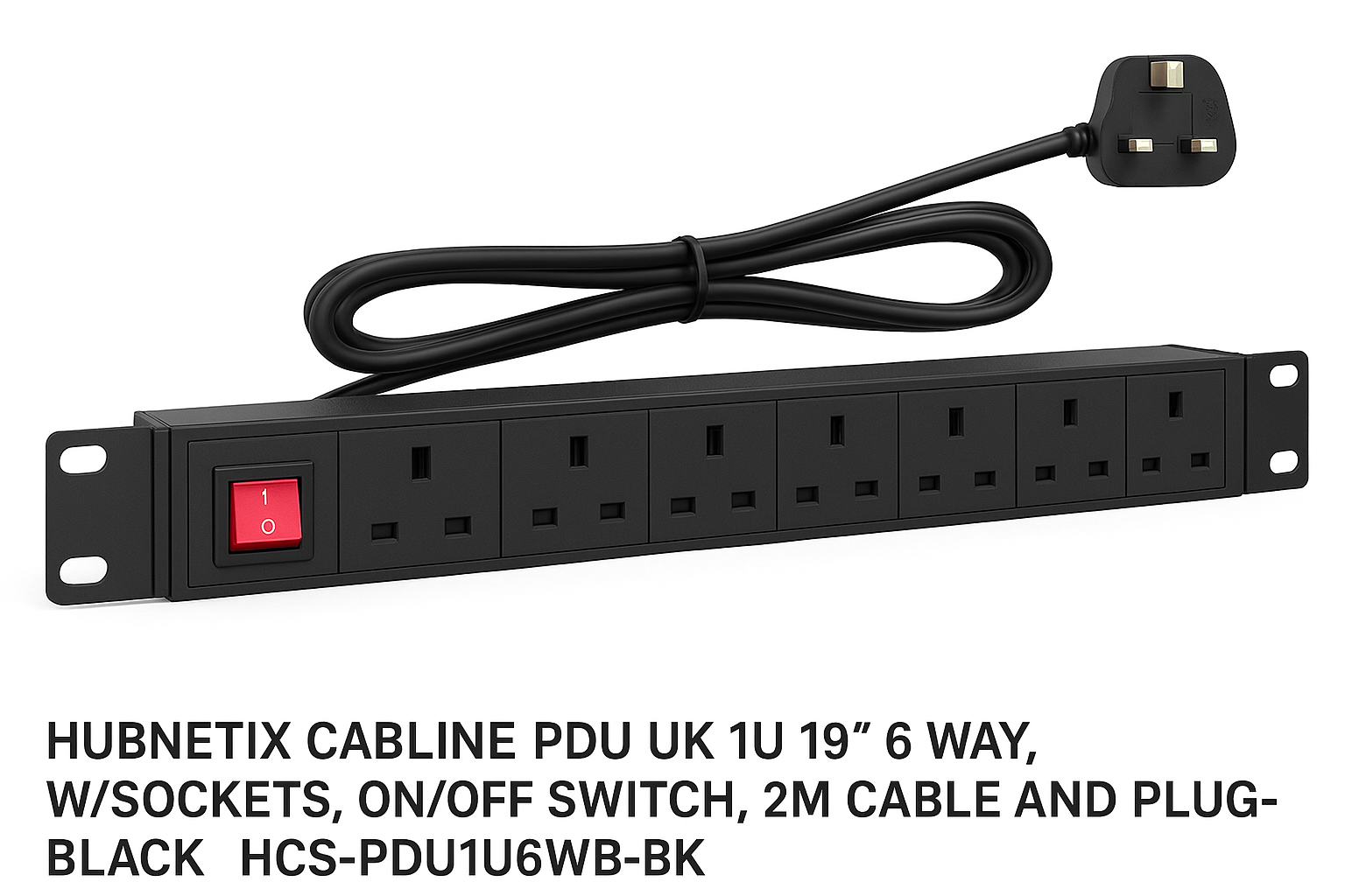 HUBNETIX CABLINE PDU UK 1U 19