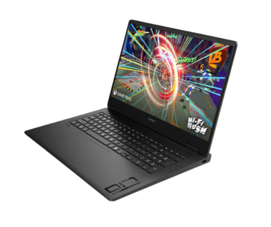 كمبيوتر محمول للألعاب HP OMEN 17-db1002ne Ryzen AI 9 365، 32 جيجابايت DDR5، 1 تيرابايت SSD، RTX 5070 8 جيجابايت، 17.3 بوصة QHD 240Hz Shadow Black - C08R2EA
