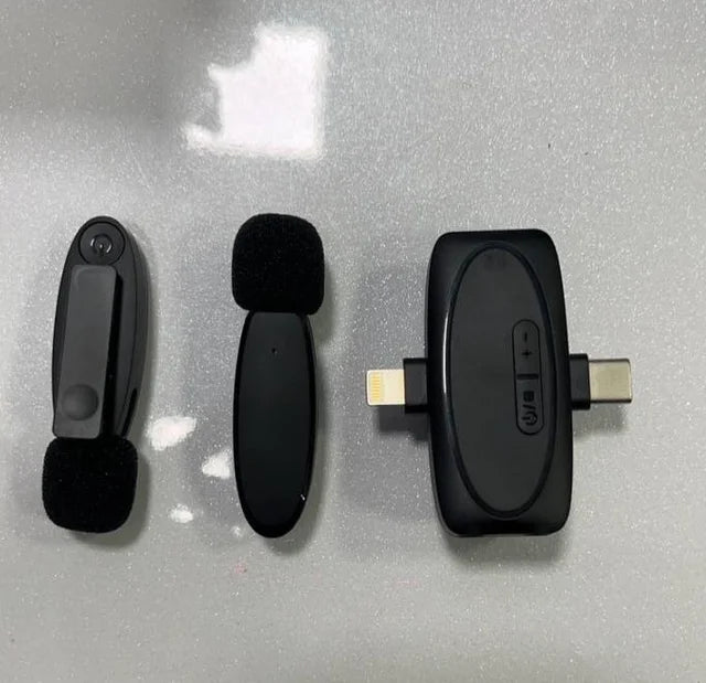 V6 Wireless Microphone - Lightning & Type-C Compatible | Perfect for Content Creators
