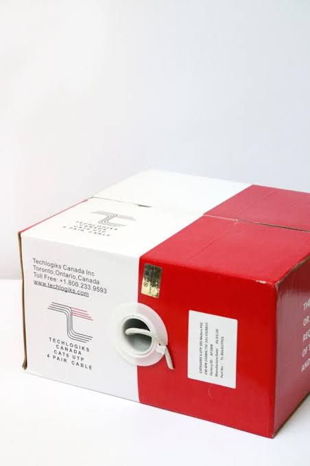 Techlogiks CAT 6 Cable, 23 AWG UTP CABLE 305 MTR/ Box