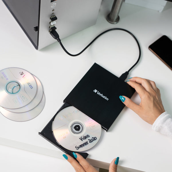 Verbatim External Slimline CD/DVD Writer