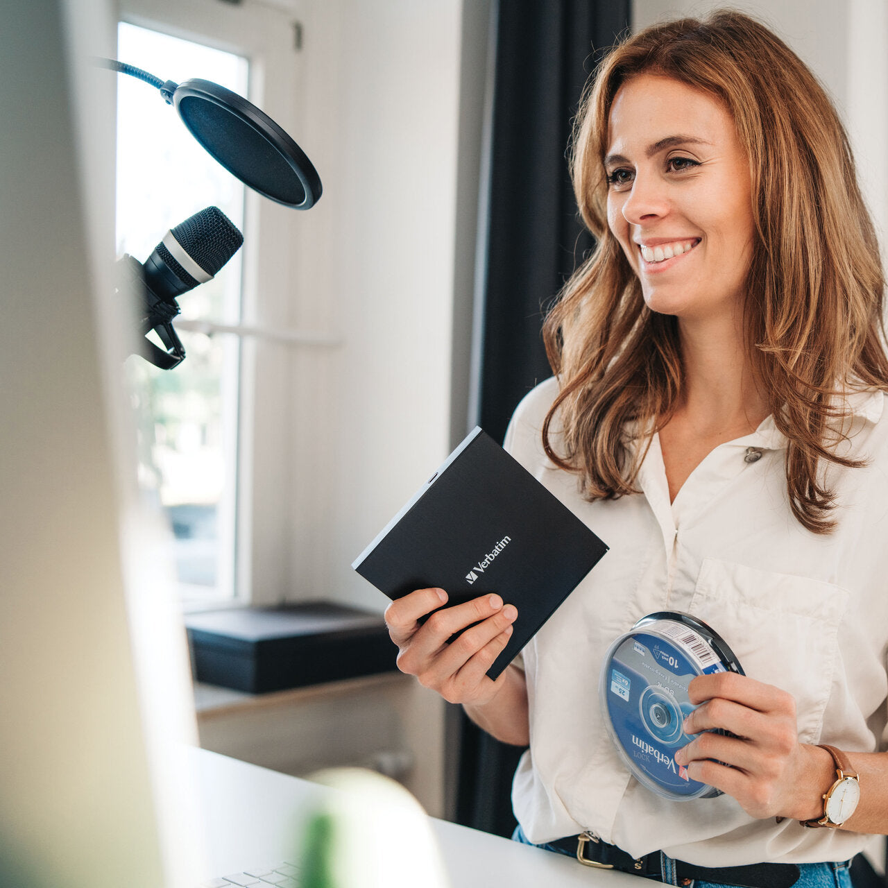 Verbatim External Slimline CD/DVD Writer